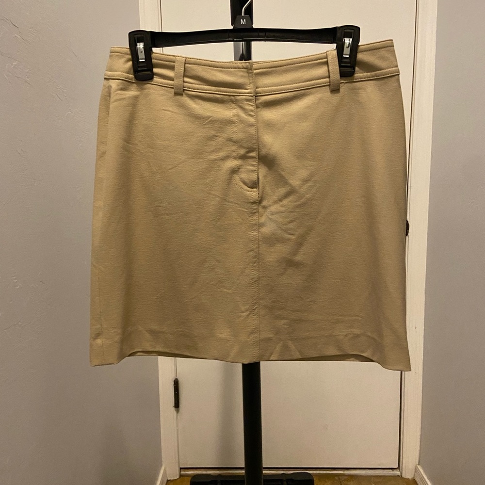 INC khaki mini shirt in size 6.